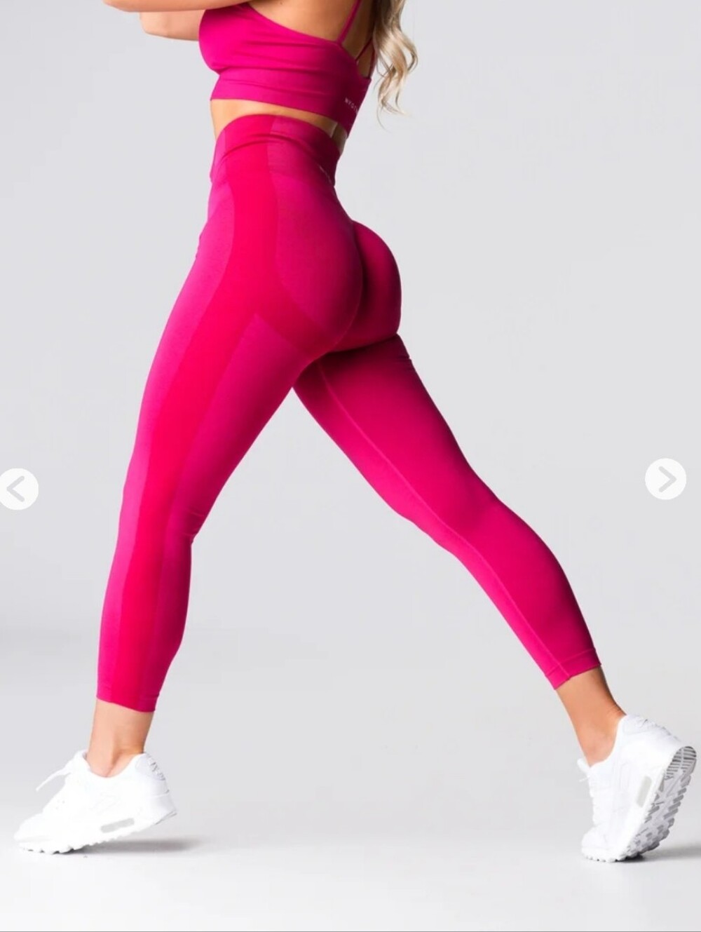 NVGTN Performance Seemless Leggings Activewear Size Small Winterberry